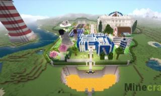 Maps for minecraft 1.12 2nd house.  Map Mega Redstone House - a large mechanical house in Minecraft