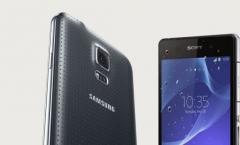 Samsung Galaxy S5 vs Sony Xperia Z2: clash of flagships Which is better samsung a5 or sony z2